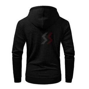 Sweats à capuche chauds d'hiver pour hommes, sweats en molleton imprimés avec logo personnalisé, vente en gros de ODM Streetwear, sweat à capuche à épaules tombantes - Product Image 3