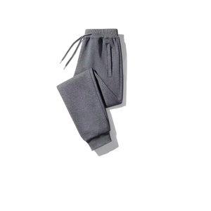 Pantalones de chándal térmicos ultrasuaves para hombre, joggers de lana de lujo, cintura elástica, informal, ajuste acogedor, lana ligera, superventas, OEM/ODM - Product Image 5