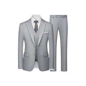 Costume de mariage slim fit pour témoin, fermeture simple boutonnage, 2 pièces - Product Image 3