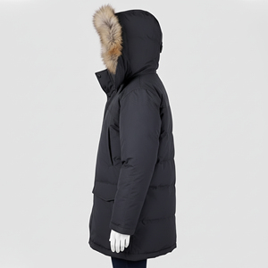 Chaqueta Parka Larga Acolchada con Capucha, Impermeable, Informal, de Invierno, con Forro de Lana, Cierre de Cremallera, Servicio OEM Personalizado para Hombre - Product Image 5