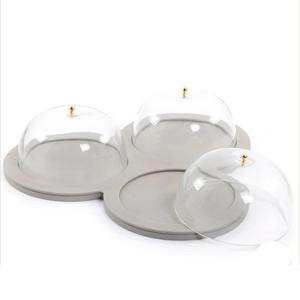 ถาดเสิร์ฟเค้กผลไม้ลายสลักสีดำโบราณทรงกลมขนาดเล็ก ราคาถูกที่สุด - Product Image 3