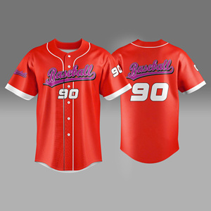 Maillot de baseball personnalisé pour hommes Meilleure qualité Impression numérique Logo et numéro par sublimation Vêtements de sport de qualité supérieure - Product Image 6