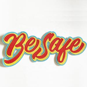 Écussons brodés personnalisés en tissu pour vêtements de sport à 3 couches, à coller au fer, à thermocoller, en sergé, en applique, badges en caoutchouc - Product Image 4