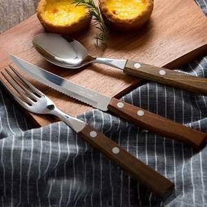 ชุดช้อนส้อมบนโต๊ะชุดเครื่องใช้บนโต๊ะอาหารดีไซน์ล่าสุดชุดเครื่องใช้บนโต๊ะทำจากสแตนเลสคุณภาพดี - Product Image 6