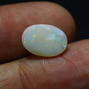 2.00 Carat Top Quality Natural Australian Opal Multi <b>Fire</b> Cabochon Gemstone 12X9X3 MM Opal Solid for Jewelry Making Gemstone - Product Image 4