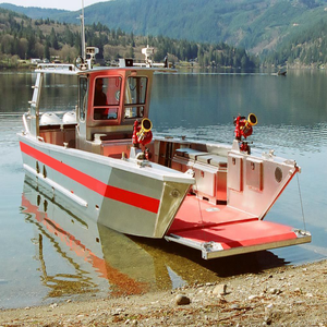 Ensemble combiné de bateau de sauvetage à fond plat en aluminium de Kinocean Factory pour le feu et le ferry pour passagers, l'aviron et le moteur pour la pêche - Product Image 1
