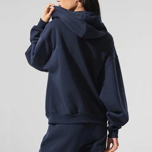 Sudadera con Capucha DUOLLB 2025 para Mujer, Invierno, Color Sólido, Manga Larga, con Bolsillo Delantero, Estilo Hip-Hop Urbano, Talla Grande - Product Image 2