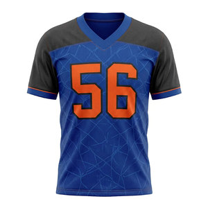 Nouveau Maillot de Football Américain Tendance pour Hommes, Short Personnalisé, Tenue de Jeu Athlétique Respirante et Légère 100% Polyester - Product Image 1