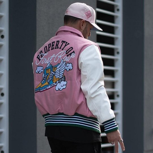 Veste personnalisée OEM pour hommes, blouson de baseball en chenille avec logo brodé, blousons universitaires Letterman en coton, grande taille - Product Image 2