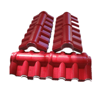 Tuile espagnole en résine synthétique rouge brique UPVC ASA