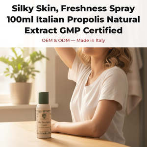 Spray pour la peau soyeuse et fraîche à l'extrait naturel de Moringa rouge italien 100 ml, certifié GMP, végan, étiquette privée OEM, lotion italienne - Product Image 2