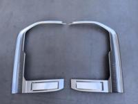 Bande de recouvrement chromée en ABS pour feux arrière, installation adhésive, gauche et droite, décoration extérieure de voiture pour Toyota Land Cruiser LC250 2024+