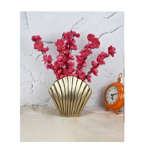 Macetas y jardineras de tendencia, juegos de macetas metálicas, flores decorativas al por mayor con Base negra, Color dorado, decoración del hogar - Product Image 6