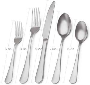 Juego de Cubiertos de Metal hechos a mano, aspecto atractivo, suministro a granel, vajilla de acero inoxidable 304, juego de cubiertos, diseño Popular - Product Image 2