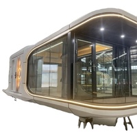 Maison Conteneur Hôtelière de Luxe en Bois et Acier, Personnalisée, 1 Chambre, 1 Salle de Bain, Plan de Conception, Maison Préfabriquée en Kit, Vente en Gros