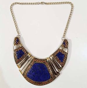 สร้อยคอผู้หญิงสไตล์โบฮีเมียนขายดีมากงานโมเสกดีไซน์แฟนซีสำหรับงานแต่งงานงานปาร์ตี้ India-GC-NK-133 - Product Image 1