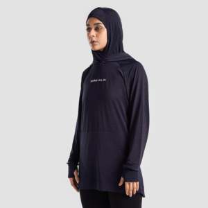 Aura Shield Navy Oversized <b>Top</b> Modest Sportswear - Product Image 1