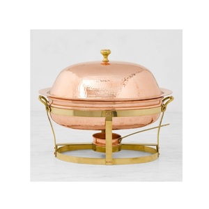 Réchaud de buffet de luxe avec couvercle enroulable et bac à eau idéal pour les mariages et les dîners festifs. - Product Image 6