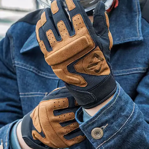 Guantes de Motociclismo Deportivos de Invierno de Cuero Genuino de Primera Calidad, Diseño Superior, Ajustables, Unisex, Personalizables con Logotipo - Product Image 6