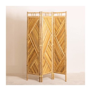 Maison et chambre d'hôtel panneau de séparation pliable en bambou écran de confidentialité séparateur décoratif pour les murs des chambres - Product Image 1