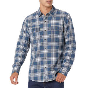 Camisa Formal a Rayas con Botones, Blusa de Vestir Moderna a Cuadros para Negocios, Cuello en Contraste, Texturizada, Ropa Social para Hombre de Oficina - Product Image 1