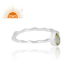 Nouvelle tendance 925 argent naturel péridot pierre précieuse bague bijoux personnalisés pour les femmes cadeau pour elle - Product Image 4