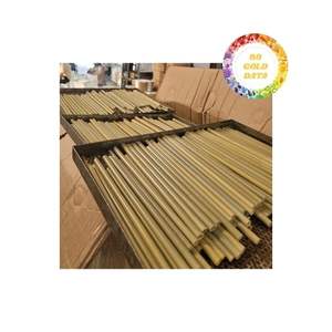 Paille à boire jetable vietnamienne naturelle Paille à boire en herbe verte Paille biodégradable Convient pour le marché d'exportation - Product Image 1