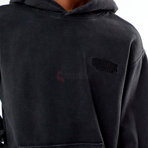 Sudadera con capucha de algodón 100% de alta calidad para hombre, ropa de calle, conjunto de chándal, fabricante de sudadera de peso pesado con estampado Puff - Product Image 5