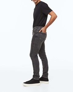 Jeans de Mezclilla para Hombre, 100% Algodón, Estilo Urbano Hip Hop, Corte Holgado, Lavado a la Piedra, Vintage, Efecto Sucio, Rectos - Product Image 2