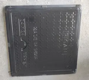 Tapa de Alcantarilla Cuadrada de FRP Negra Rigan, 24x24 Pulgadas, Capacidad de 3.5 Toneladas, Ligera, Anticorrosiva, Ecológica, 13.2 Libras para Grandes Aplicaciones - Product Image 5