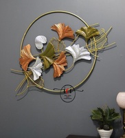 Décoration Murale Métallique Art Déco Moderne Texturée Florale – Nouveaux Designs, Tailles Personnalisées pour Pâques, Idéale pour la Maison, le Bureau, les Hôtels et les Restaurants