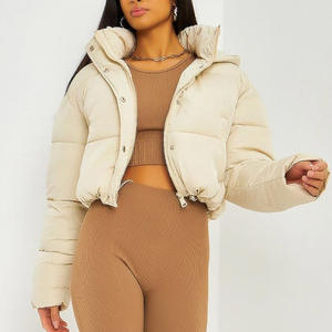 <b>Ladies</b> Bubble Jacket Winter Polyester Insulated Padded Down Jackets Women Crop Puffer Jacket Warm Outdoor Parkas Women's Jacket - Product Image 4