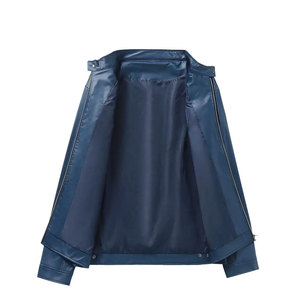 Chaqueta de Cuero para Hombre a Bajo Precio, Talla Grande, Estilo Casual, Chaqueta de Cuero Genuino de Moda Hecha en Pakistán, Chaqueta de Cuero para Hombre - Product Image 3