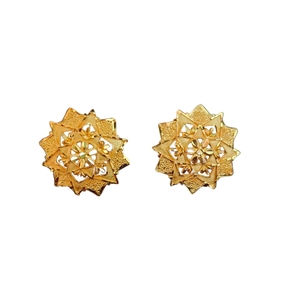 Wholesale Earrings <b>Set</b> with Traditional Designed 22CT Gold Plated Earrings <b>Jewelry</b> <b>for</b> <b>Women</b> Wear by Exporters - Product Image 1