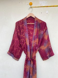 ชุดกิโมโนผ้าไหมเย็บด้วยมือสำหรับทั้งชายและหญิงชุดแต่งตัวในชีวิตประจำวันสวยงามสำหรับฤดูร้อนฤดูใบไม้ร่วงและฤดูใบไม้ผลิคุณสมบัติที่ราบรื่น - Product Image 4