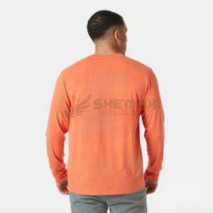 T-shirt en coton lourd, impression d'écran personnalisée, logo, vêtements de rue vierges de haute qualité, service de fabrication OEM, coupe confortable - Product Image 2