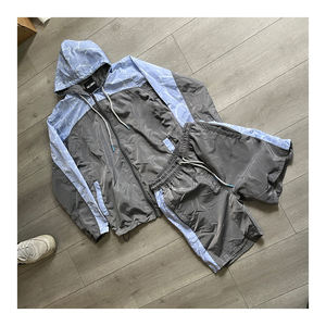 Ropa Deportiva de Alta Calidad al por Mayor, Conjunto Cortavientos Transpirable para Invierno, Ropa de Calle para Exteriores, Chaqueta Impermeable con Cuello Alto de Lona para Hombre - Product Image 1