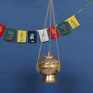 HF Crafts Quemador de incienso 5 en 1 para Palo Santo Sage Meditation Yoga Brass Ash Catcher Precio para uso religioso - Product Image 2