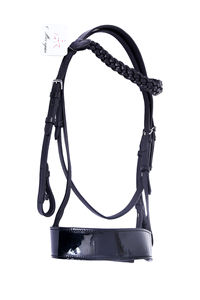 Brida de caballo de cuero trenzado con hebilla de acero inoxidable Equipo de caballo cómodo y elegante de alta calidad - Product Image 4