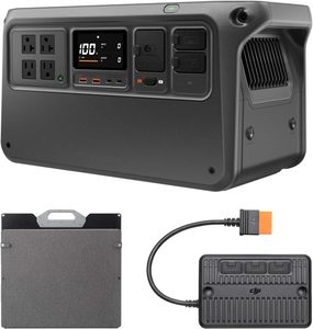 For New Power 1000 V2 Portable Power Station <b>Foldable</b> <b>Solar</b> <b>Panel</b> 1024Wh LFP Battery 2600W Stable Output 0-80% in 37 Mins - Product Image 1