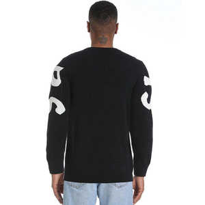 Fabricant de pulls pour hommes avec LOGO personnalisé Pull en tricot à motif jacquard Pull décontracté à col rond d'hiver Pull en tricot personnalisé pour hommes - Product Image 4