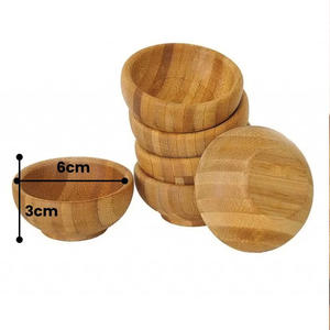 ชามเสิร์ฟซอส/แยม ขนาด 6x3 ซม. ทำจากไม้ไผ่ คุณภาพสูง ผลิตตามสั่ง ปริมาณตามต้องการ เป็นมิตรต่อสิ่งแวดล้อม ใช้แล้วทิ้ง - Product Image 3