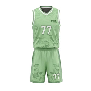 Ensemble de vêtements de sport personnalisés pour le basketball, matière anti-humidité pour l'entraînement intensif et les performances en compétition - Product Image 2