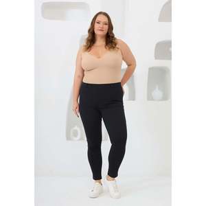Leggings de Punto Azul Marino para Mujer Talla Grande RMG, Mezcla de Rayón, Poliéster y Elastano para un Uso Diario Cómodo, Tallas 44-58 - Product Image 5