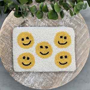 Christmas Hand Beaded Coin Purse Holiday <b>Gift</b> Beaded <b>Mini</b> Pouch Custom Christmas Beaded Purse Wholesale Handmade Beaded Coin <b>Bag</b> - Product Image 1