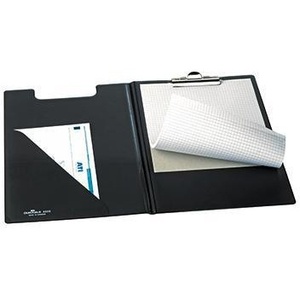 Carpeta Portapapeles de Plástico/Cartón Negra Resistente de 24 x 33 cm para Organización y Almacenamiento - Product Image 1