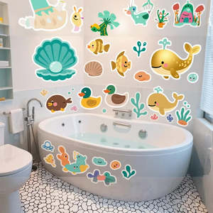 Autocollants antidérapants en PVC imperméables pour salle de bain, fourniture d'usine OEM pour la sécurité des toilettes commerciales et résidentielles - Product Image 5