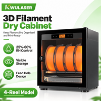 Boîte de séchage de filament pour imprimante 3D grande capacité avec tamis moléculaire, contrôle d'humidité zoné, rangement double rangée pour PLA, PETG, ABS, TPU, Nylon
