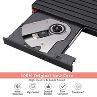 CD Drive eksternal tepi warna pilihan, USB 3.0 portabel CD/Dvd +/-Rw pembaca disk ramping DVD ROM penulis Laptop Desktop Drive optik