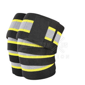 Best Selling Wholesale Custom <b>Knee</b> <b>Wrap</b> Powerlifting Gym Training Compression Workout <b>Knee</b> <b>Wraps</b> - Product Image 1